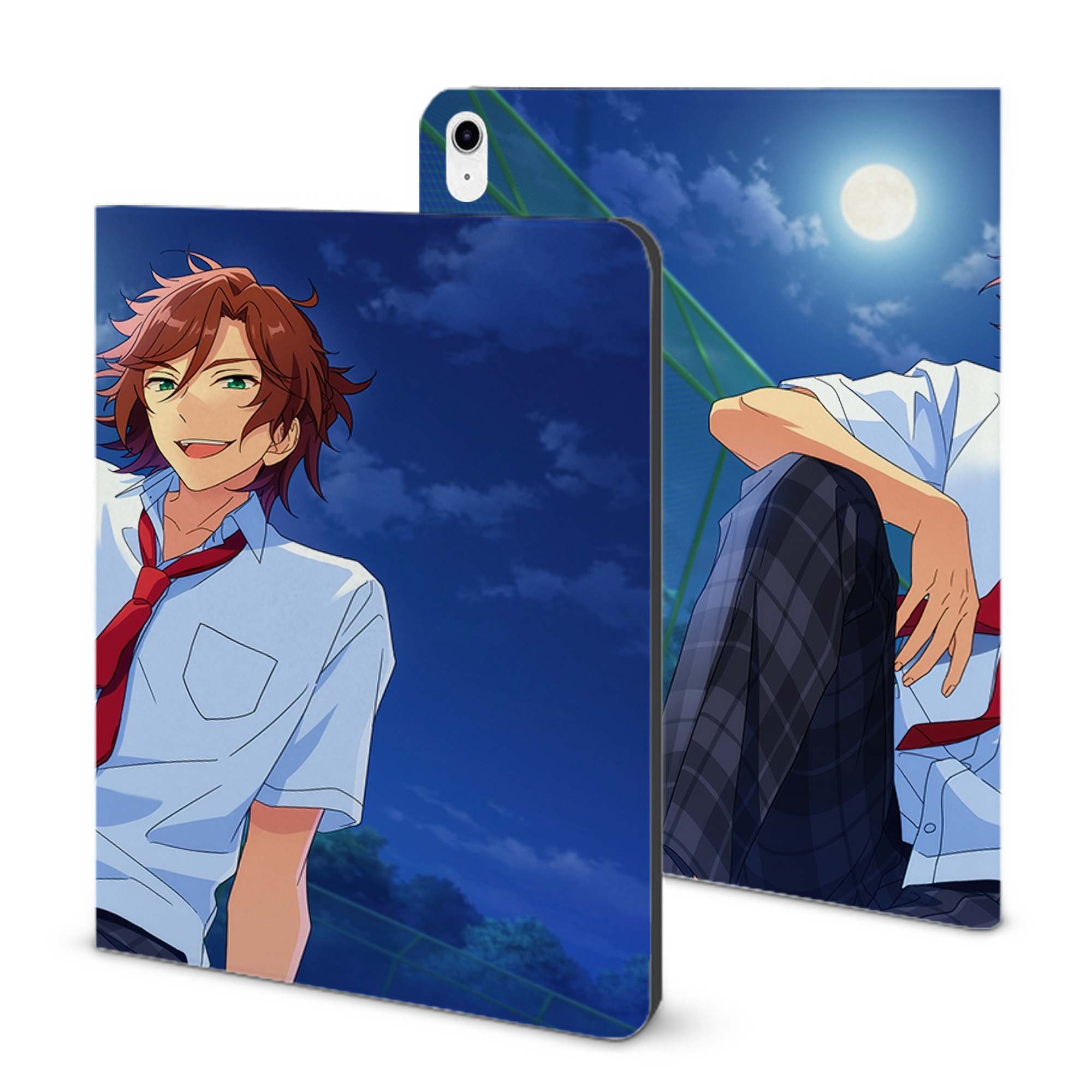 （画像用） あんさんぶるスターズ! Ensemble Stars IPad ケース ブック型 PUレザー TPU 耐衝撃 軽量 薄型 ペン収納なし 全面保護 IPad 各モデル対応